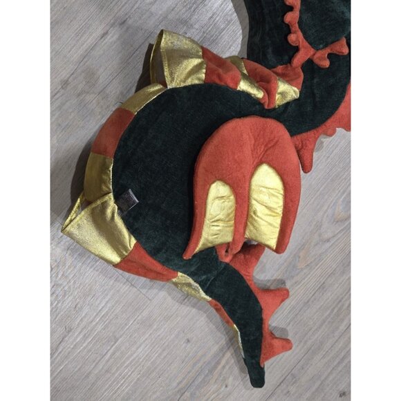 Melissa & Doug Plush Animal Fire Breathing Dragon Hand Full Body Puppet Two Hand - Picture 4 of 10